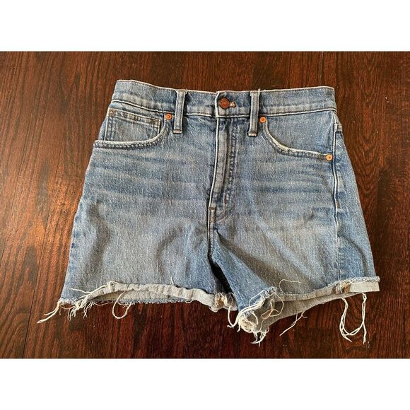 Madewell High Rise Denim Shorts Size 27 - Picture 8 of 13